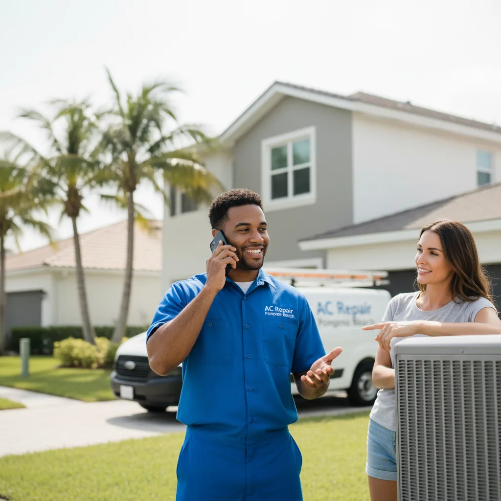 AC Repair Pompano Beach customer support in Parrish